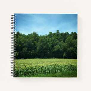 Cornfield in Rural North Carolina Poster Notizbuch