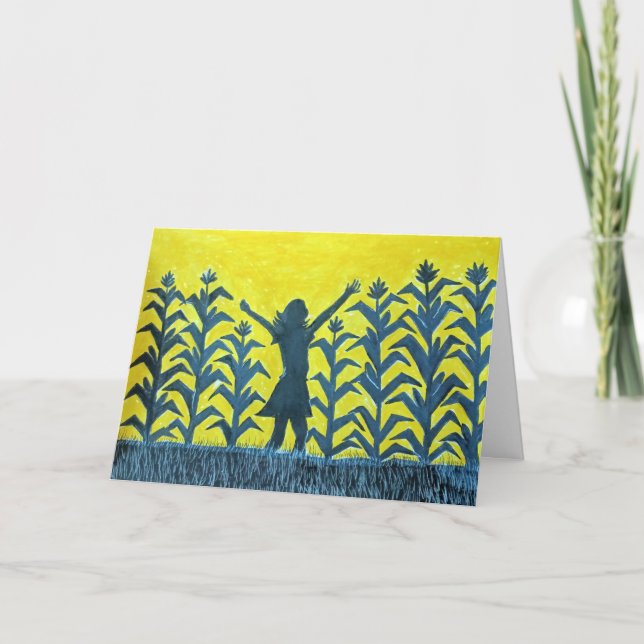 Cornfield Reverie Karte (Vorderseite)
