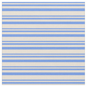 Cornflower Blau und Bisque Farbmuster Stoff