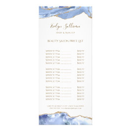 Cornflower Blue-Agate-Preisliste Rack-Karte Werbekarte