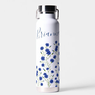 Cornflower Blue Botanical Trinkflasche