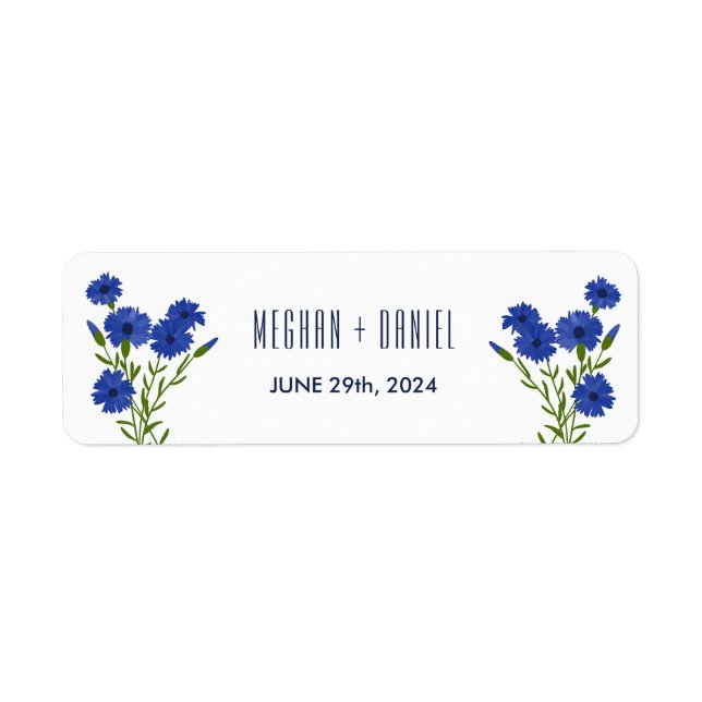 Cornflower Blue Botanical Wedding (Vorne)