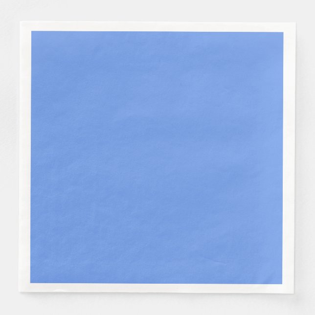 Cornflower Blue Dinner Paper Napkin Serviette (Vorderseite)
