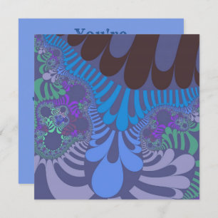 Cornflower Blue Mod Einladung