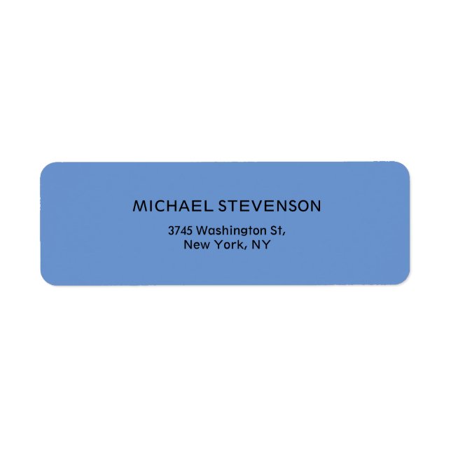 Cornflower Blue Modern Minimalistisch Schlicht (Vorne)