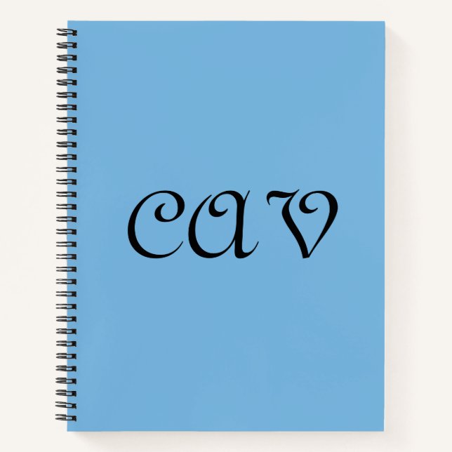Cornflower Blue Notizbuch (Vorderseite)