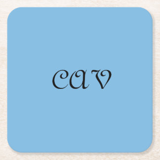 Cornflower Blue Rechteckiger Pappuntersetzer