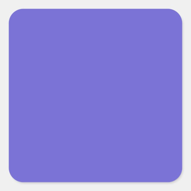 Cornflower Blue Square Sticker (Vorderseite)