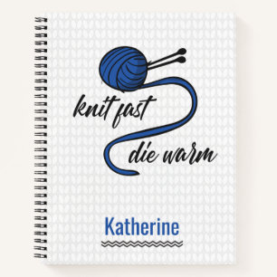 Cornflower Blue Strick Schnell, Die Warmes Noteboo Notizbuch