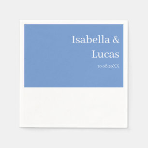 Cornflower Blue Wedding Serviette