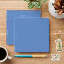 Cornflower Blue Wedding Square