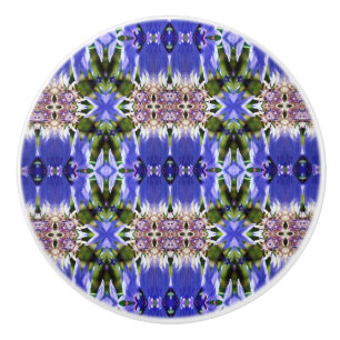 CORNFLOWER-BLUME KERAMIKKNAUF