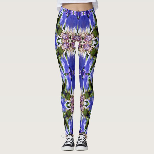 CORNFLOWER-BLUME LEGGINGS (Vorderseite)