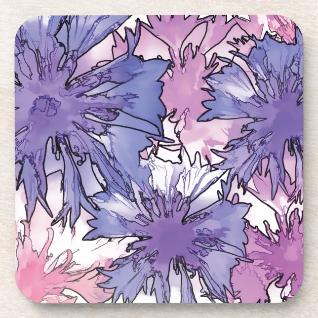 Cornflower Collage Untersetzer (Vorderseite)
