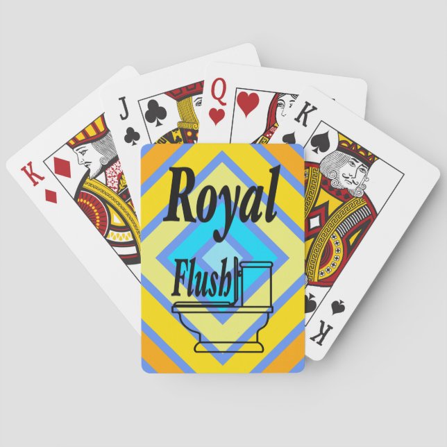 Cornflower Harmonische Farben Kunst, Dichtung und  Spielkarten (Rückseite)