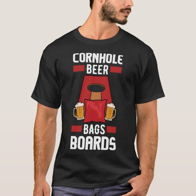 Cornhole Beer Bags Boards Essenzieller T - Shirt (Vorderseite)