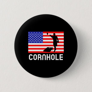 Cornhole Brettspiel Männer Frauen Amerikanische Fl Button