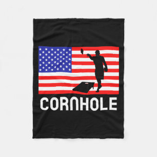 Cornhole Brettspiel Männer Frauen Amerikanische Fl Fleecedecke