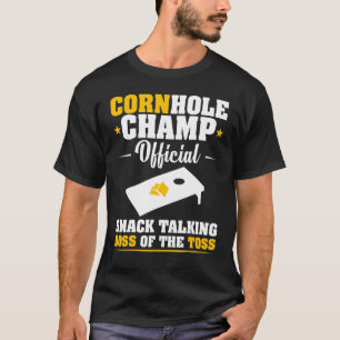 Cornhole Champ Smack Talking Boss of the Toss Bean T-Shirt