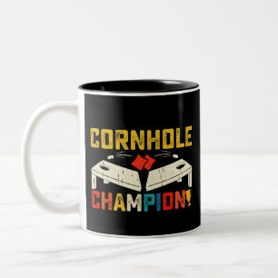 Cornhole-Champion Amerikanisch USA 4. Juli  Zweifarbige Tasse