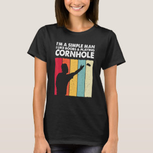 Cornhole Champion King Cornhole Player Vater Team T-Shirt