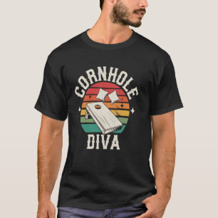 Cornhole-Diva Lustige Cornhole-Spielerin T-Shirt