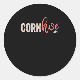 Cornhole Funny Cornhole Runder Aufkleber