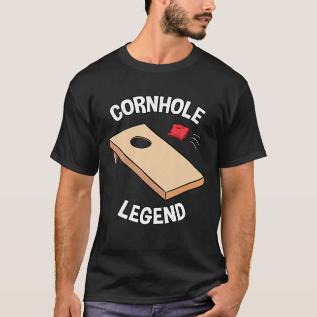 Cornhole Legend Doghouse Sack Players Rasen Sport  T-Shirt (Vorderseite)
