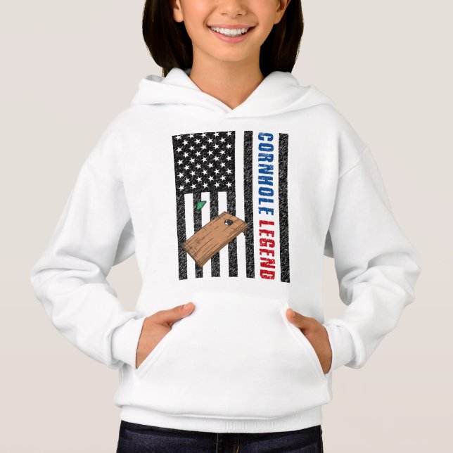 Cornhole Legend USA Hoodie (Vorderseite)