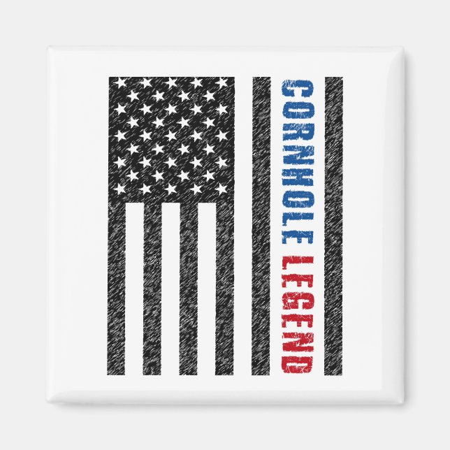 Cornhole Legend USA Magnet (Vorne)