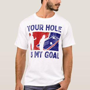 Cornhole mein Ziel Ihr Loch-lustiges Spiel T-Shirt