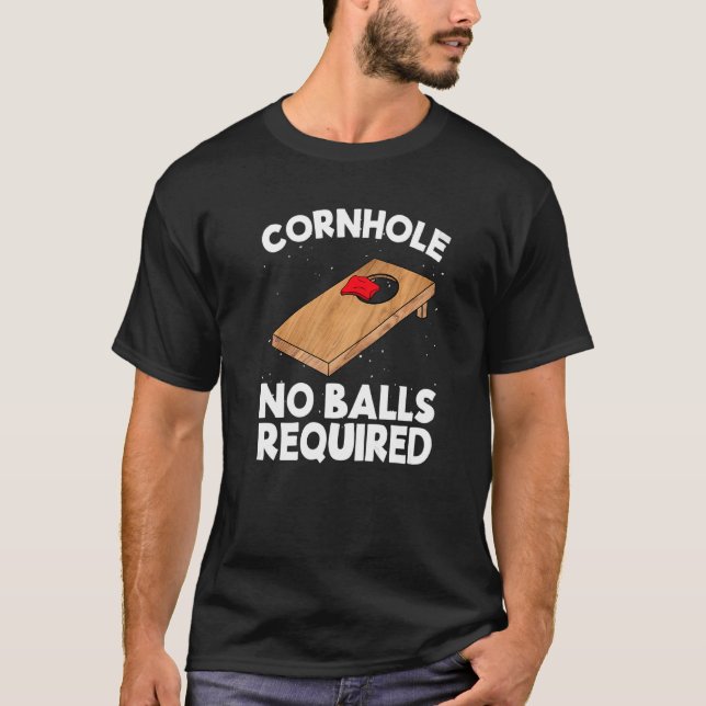 Cornhole No Balls Erforderliche Cornhole Team Beag T-Shirt (Vorderseite)