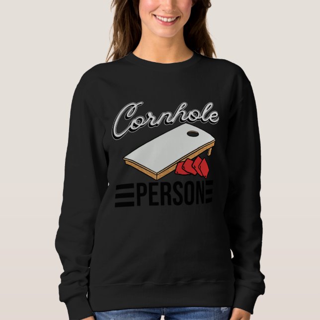 Cornhole Person   Cornhole Sweatshirt (Vorderseite)