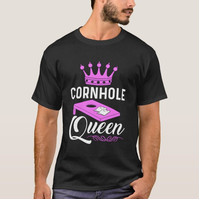 Cornhole Queen T-Shirt (Vorderseite)