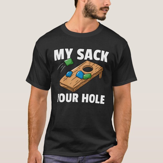Cornhole  Sack Toss Player T-Shirt (Vorderseite)