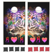 Cornhole Set NEON TIGER EFFEKT