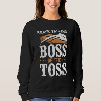 Cornhole Team Bean Bag Player Champ Smack Talking  Sweatshirt