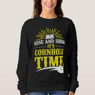 Cornhole-Team-Bohnen-Sack-Spieler-Champion-Aufsteh Sweatshirt