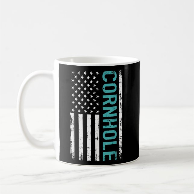 Cornhole USA Kaffeetasse (Links)