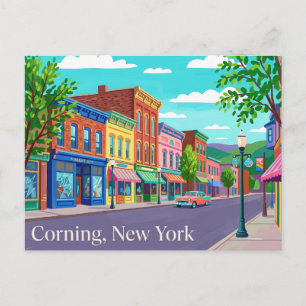 Corning, New York, USA Postkarte