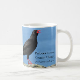 Cornisch Choughs (Palores) Pyrrhocorax pyrrhocorax Kaffeetasse