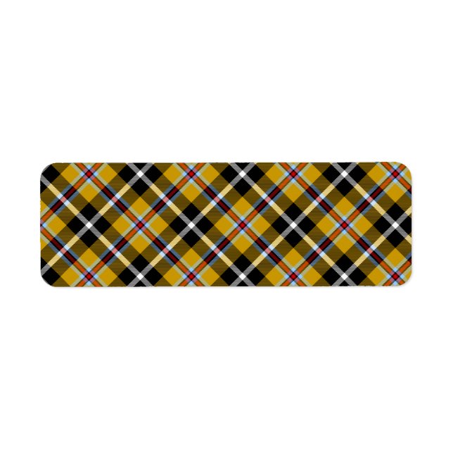 Cornisch National Tartan Gelb und Schwarz Kariert (Vorne)