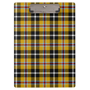 Cornisch National Tartan Gelb und Schwarz Kariert Klemmbrett