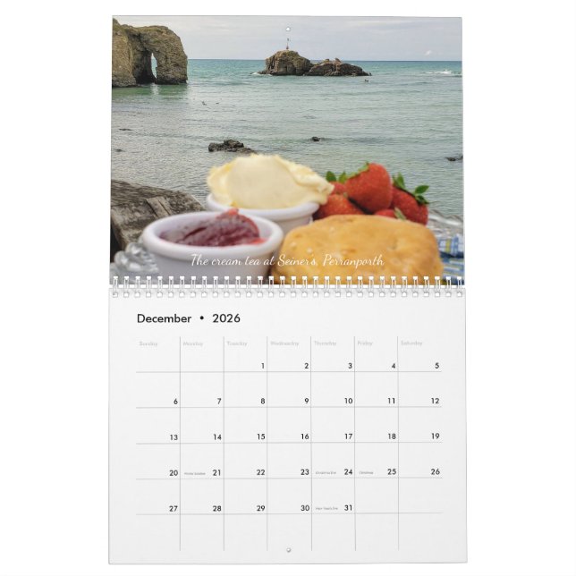 Cornish Adventures schöne Teile von Cornwall Kalender (Dez 2026)