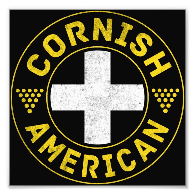 Cornish American Flag Fotodruck (Vorne)