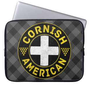 Cornish American Flag Laptopschutzhülle