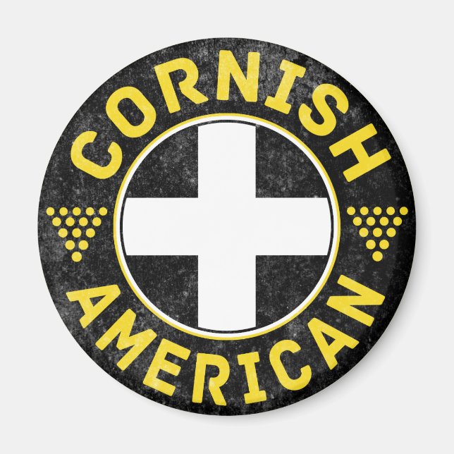 Cornish American Flag Magnet (Vorne)