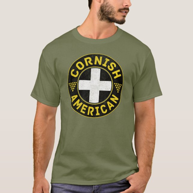 Cornish American Flag T-Shirt (Vorderseite)
