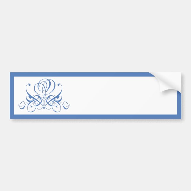 Cornish Blue Rose Autoaufkleber (Vorne)