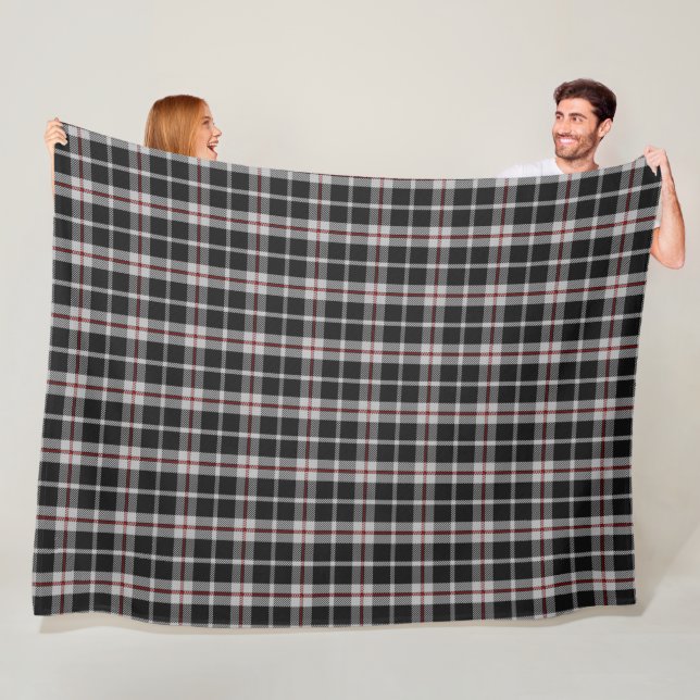 Cornish National St Piran Tartan Fleecedecke (Beispiel)